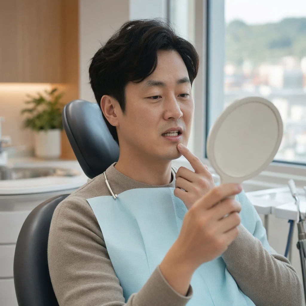 스케일링 전 치아 점검