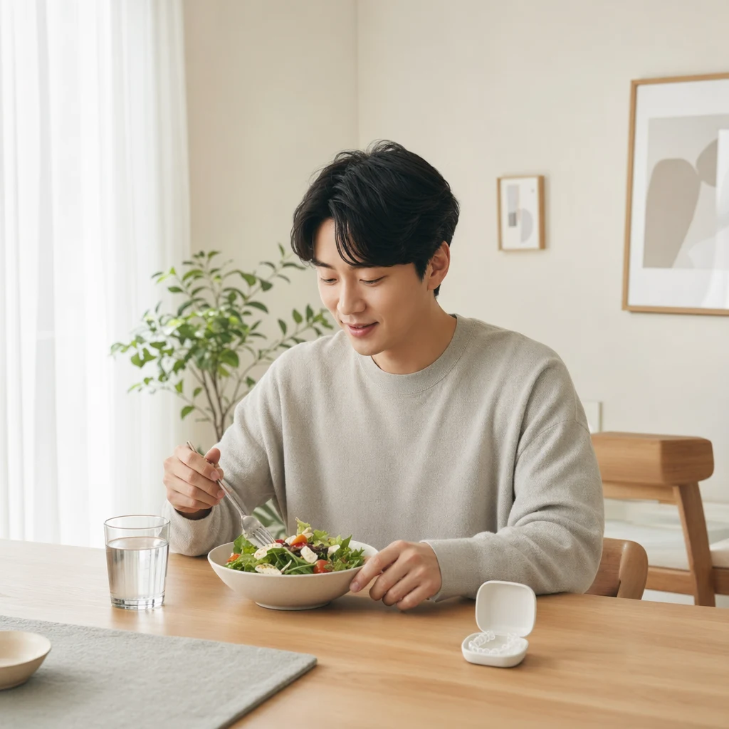 투명교정 중에도 자유로운 식사와 일상