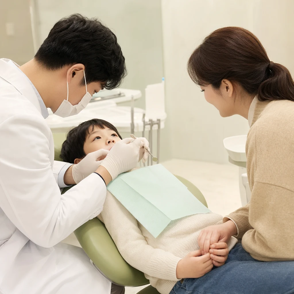 부모님이 곁에서 함께하는 실란트 진료