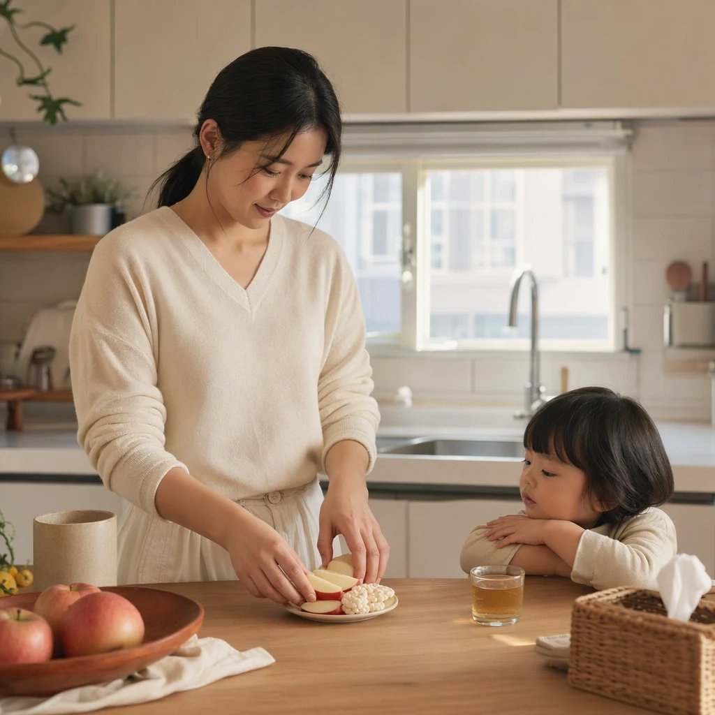 건강한 간식을 준비하는 일상