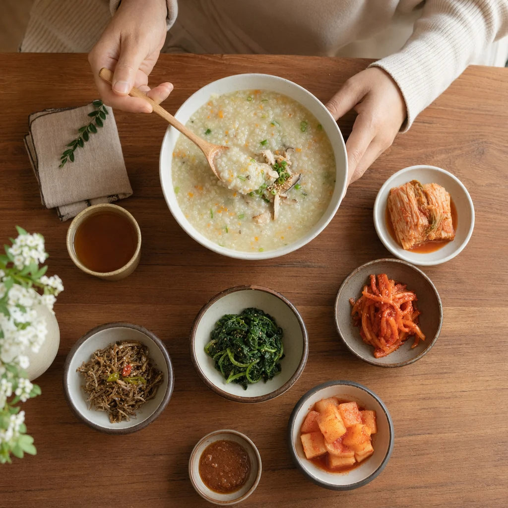 부드러운 죽 식사